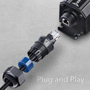 CUDY POE15 GIGABIT POE+ OUTDOOR WATERPROOF EXTENDER, IP67