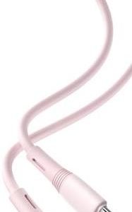 XO NB-Q226B ΚΑΛΩΔΙΟ ΦΟΡΤΙΣΗΣ SILICONE TYPE-C ΣΕ TYPE-C, 60W, ΡΟΖ