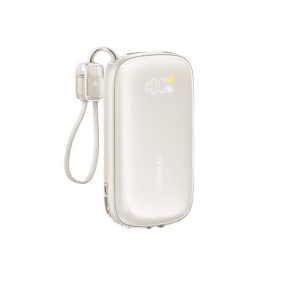 BASEUS ENERFILL FC21 QPOW3 ULTRA, POWERBANK, 10000MAh, ΜΕ ΑΠΟΣΠΩΜΕΝΟ ΚΑΛΩΔΙΟ LIGHTNING, 45W, ΜΕ ΨΗΦΙΑΚΗ ΟΘΟΝΗ, ΤΙΤΑΝΙΟ