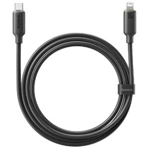 BASEUS FOAMED SILICONE, ΚΑΛΩΔΙΟ ΓΡΗΓΟΡΗΣ ΦΟΡΤΙΣΗΣ, TYPE-C ΣΕ LIGHTNING, 20W, 2M, ΜΑΥΡΟ