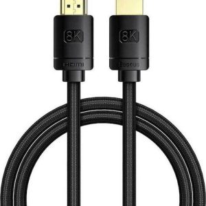 BASEUS HIGH DEFINITION SERIES, ΚΑΛΩΔΙΟ HDMI, 8Κ, 1m, ΜΑΥΡΟ