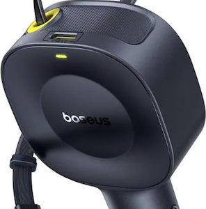 BASEUS PRIMETRIP VR2, ΦΟΡΤΙΣΤΗΣ ΑΥΤΟΚΙΝΗΤΟΥ, 1 ΘΥΡΑ, ΜΕ ΑΝΑΔΙΠΛΟΥΜΕΝΟ ΚΑΛΩΔΙΟ TYPE-C, 30W, ΜΑΥΡΟ