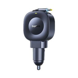 BASEUS PRIME TRIP VR2, ΦΟΡΤΙΣΤΗΣ ΑΥΤΟΚΙΝΗΤΟΥ, ΠΤΥΣΣΟΜΕΝΟ ΚΑΛΩΔΙΟ, 30W, ΜΑΥΡΟ
