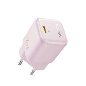 BASEUS PICOGO GAN, ΦΟΡΤΙΣΤΗΣ ΓΡΗΓΟΡΗΣ ΦΟΡΤΙΣΗΣ, ΘΥΡA TYPE-C, 45W, ΡΟΖ
