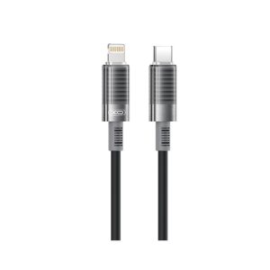 XO NB-Q282A ΚΑΛΩΔΙΟ ΣΙΛΙΚΟΝΗΣ TYPE-C ΣΕ LIGHTNING 30W, ΜΑΥΡΟ