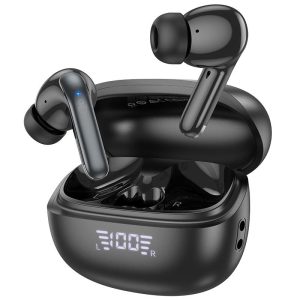 HOCO EQ5 ENERGY TRUE WIRELESS ANC+ENC HEADSET, ΜΑΥΡΟ