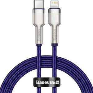 BASEUS CAFULE ΚΑΛΩΔΙΟ ΦΟΡΤΙΣΗΣ, TYPE-C ΣΕ LIGHTNING, 20W, 2M, ΜΩΒ