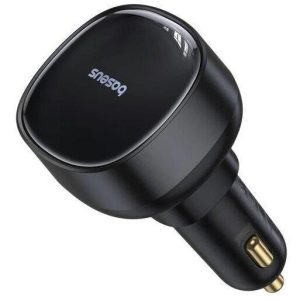 BASEUS ENJOYMENT PRO, ΦΟΡΤΙΣΤΗΣ ΑΥΤΟΚΙΝΗΤΟΥ, ΚΑΛΩΔΙΟ TYPE-C, 60W, ΜΑΥΡΟ