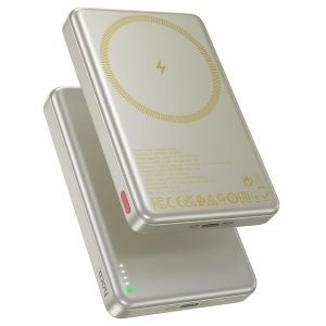 HOCO Q26A JOY POWERBANK, ΜΑΓΝΗΤΙΚΟ, 10.000MAH, ΧΡΥΣΟ