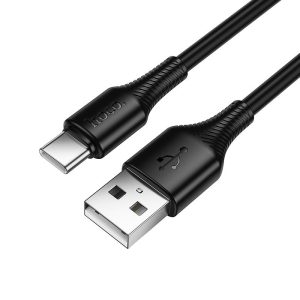 HOCO X120 BENEFICIO ΚΑΛΩΔΙΟ USB TO TYPE-C, 1m, 27W,  ΜΑΥΡΟ