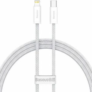 BASEUS DYNAMIC SERIES, ΚΑΛΩΔΙΟ ΓΡΗΓΟΡΗΣ ΦΟΡΤΙΣΗΣ, TYPE-C ΣΕ LIGHTNING, 20W, 1m, ΛΕΥΚΟ